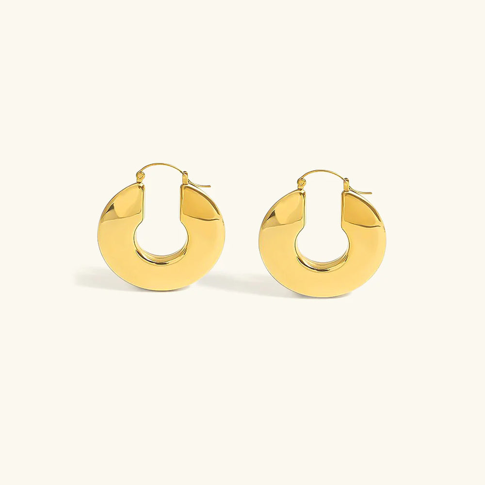Earrings Chunky Hoops
