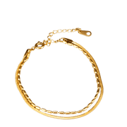 Bracelet "Herringbone and Chain" - Emberly