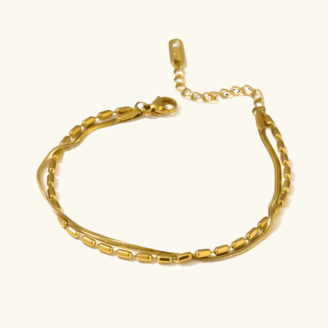 Bracelet "Herringbone and Chain" - Emberly