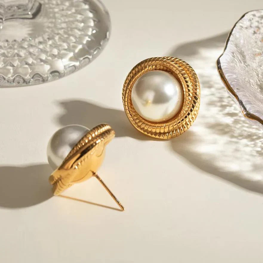 Earrings "Aqua Pearl" - Emberly