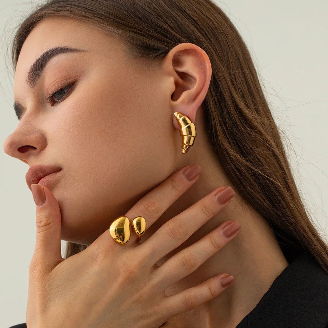 Earrings "Croissant" - Emberly