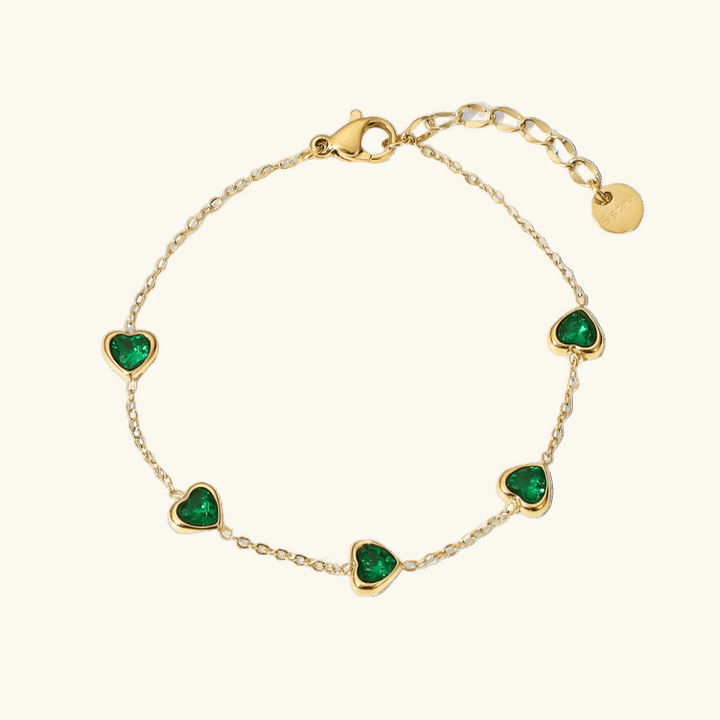 Bracelet  "Emerald Heart" - Emberly