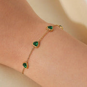 Bracelet "Emerald Heart" - Emberly