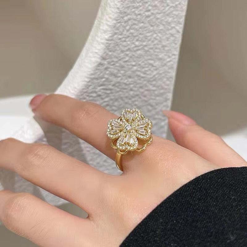 Ring "Floral Bloom Crystal" - Emberly