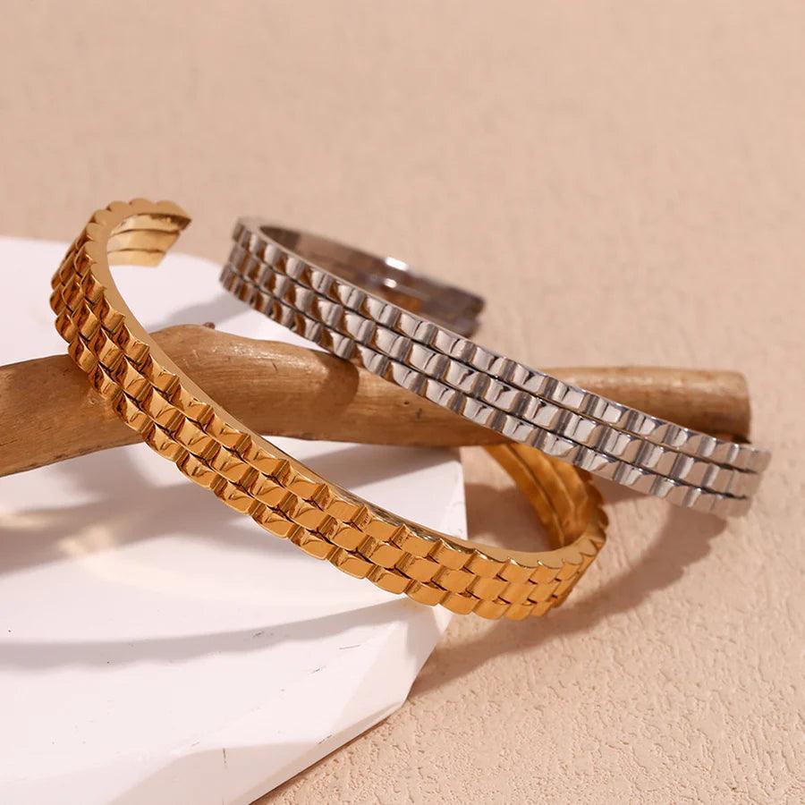Bracelet "Grid Cuff" - Emberly