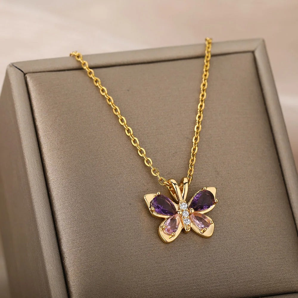 Necklace „Aurora Butterfly“