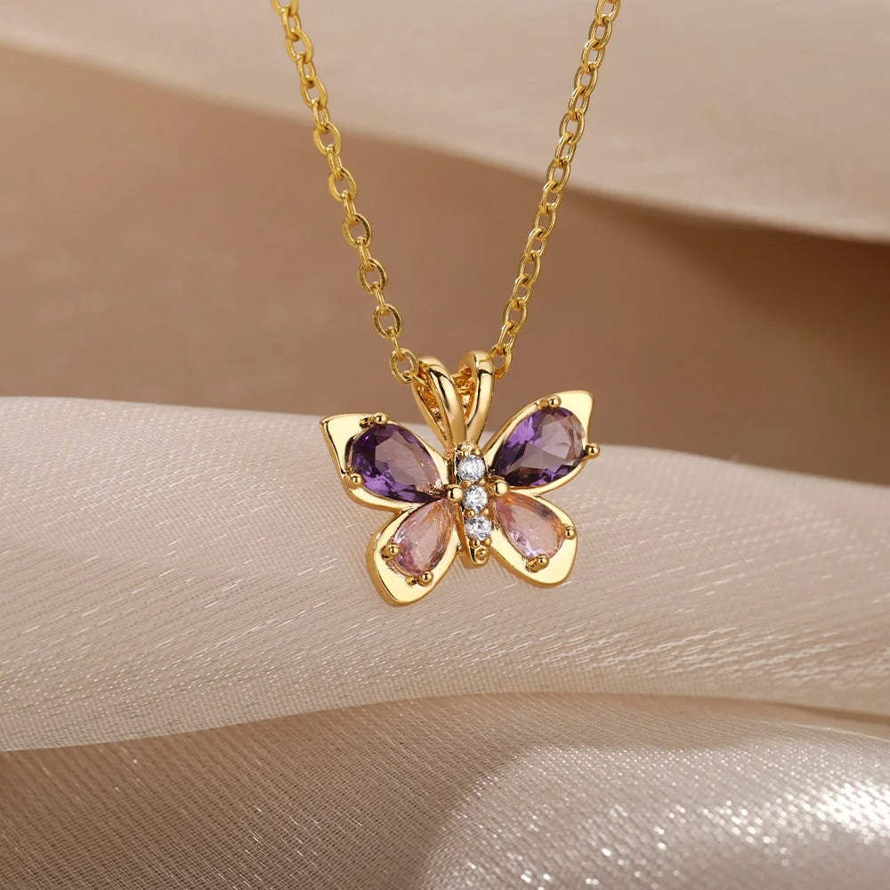 Necklace „Aurora Butterfly“