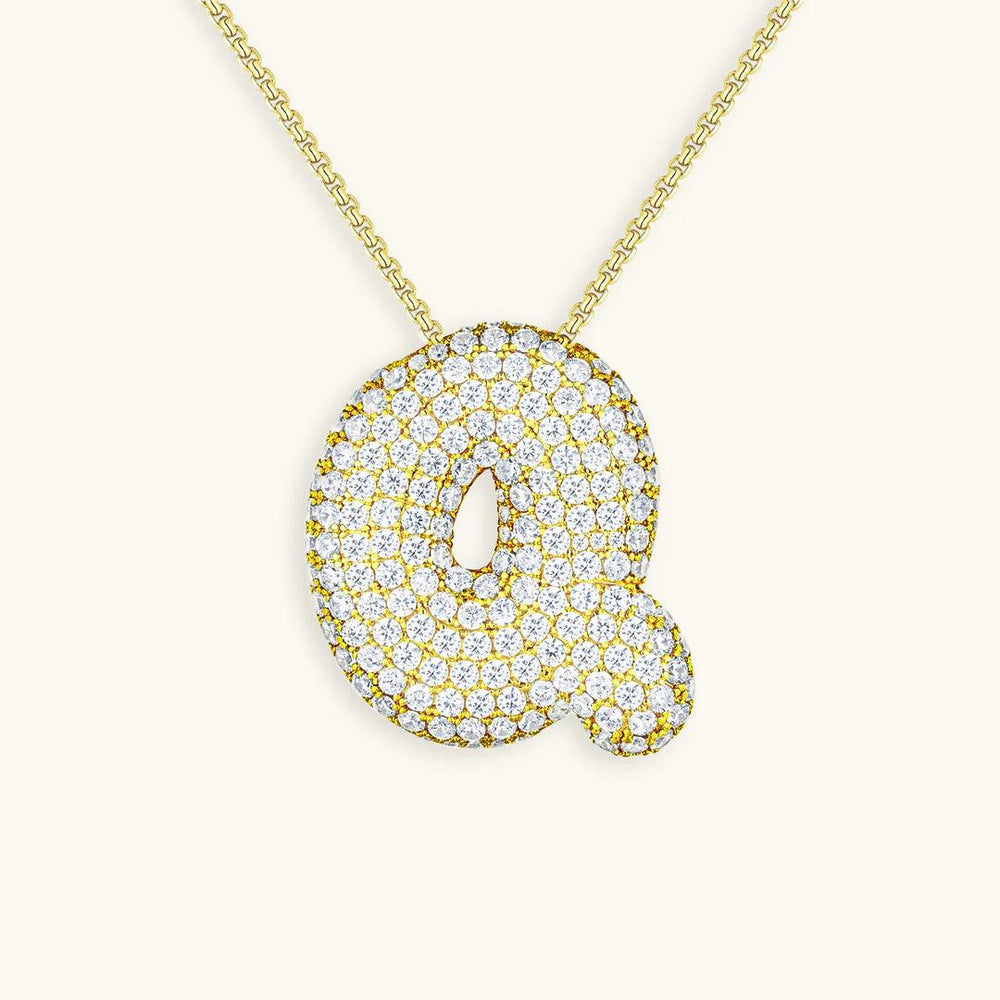 Bubble Design Initials Pendant - Emberly