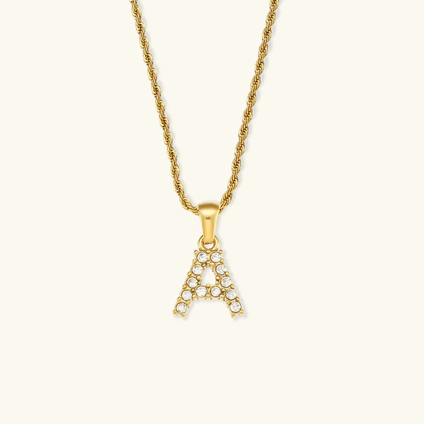 Necklace "Shining Letter"