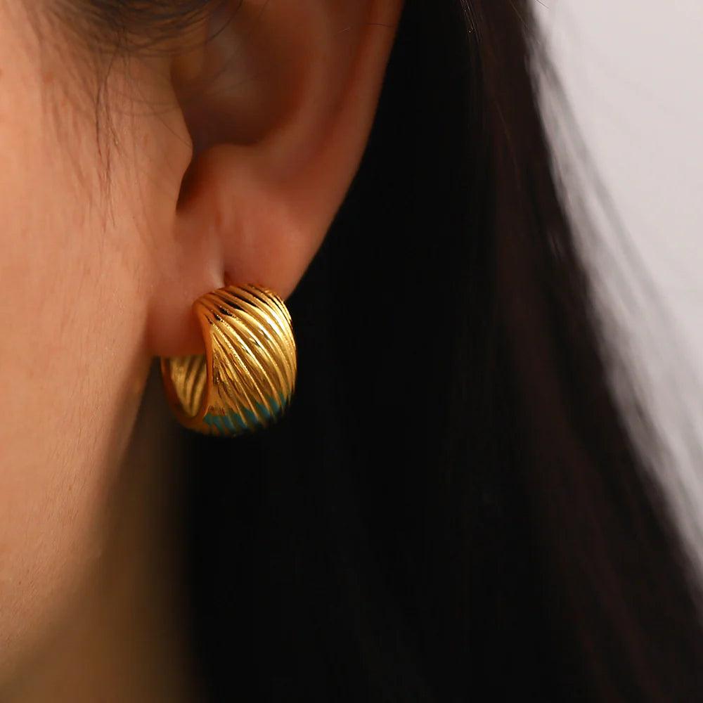 Geometric Grace Earrings - Emberly