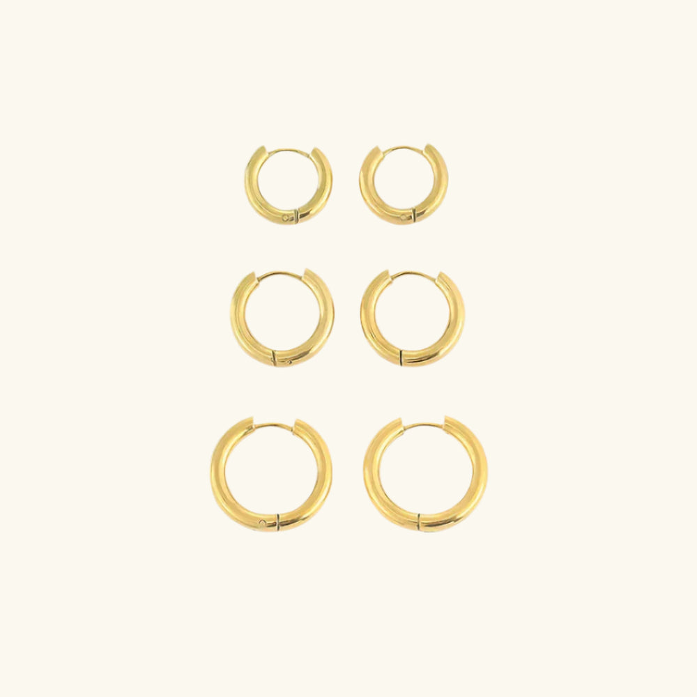 Earrings "Huggie" - Emberly