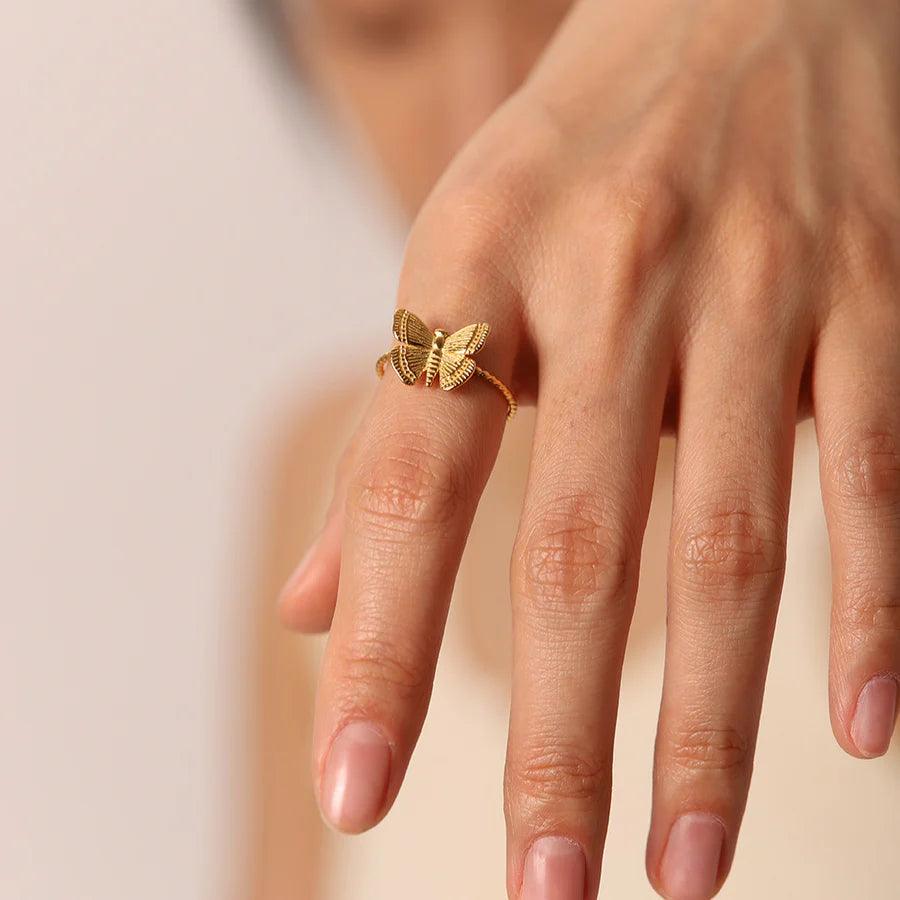 Butterfly Elegance Ring - Emberly