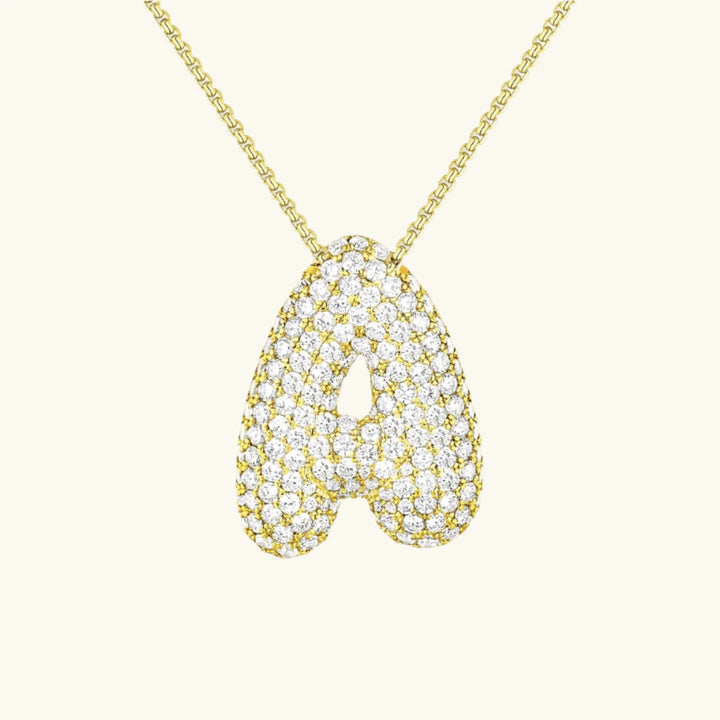 Bubble Letter Initial Necklace - Emberly