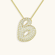 Bubble Letter Initial Necklace - Emberly