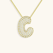 Bubble Letter Initial Necklace - Emberly