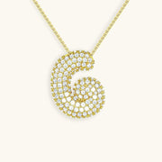 Bubble Letter Initial Necklace - Emberly