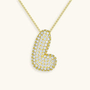 Bubble Letter Initial Necklace - Emberly