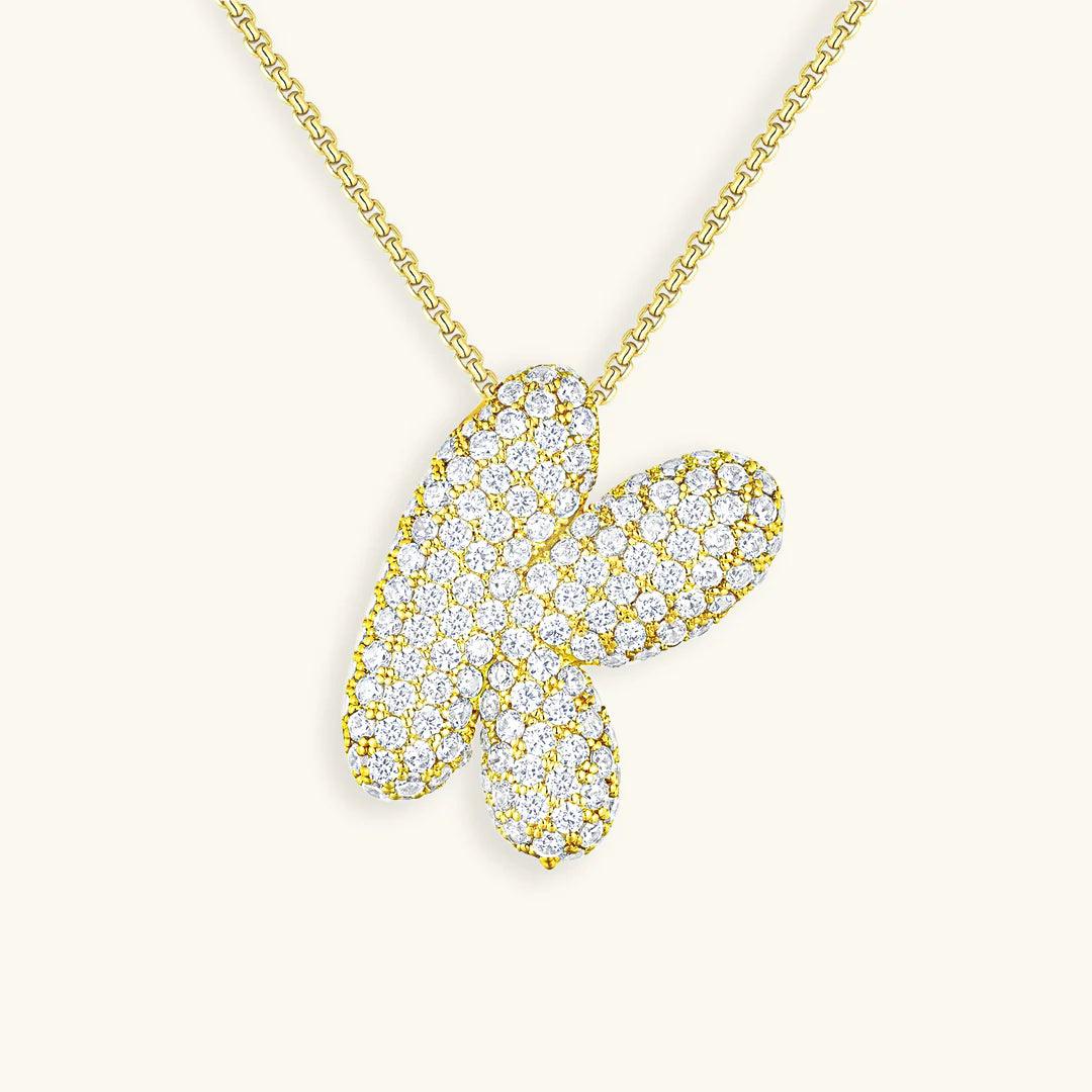 Bubble Letter Initial Necklace - Emberly