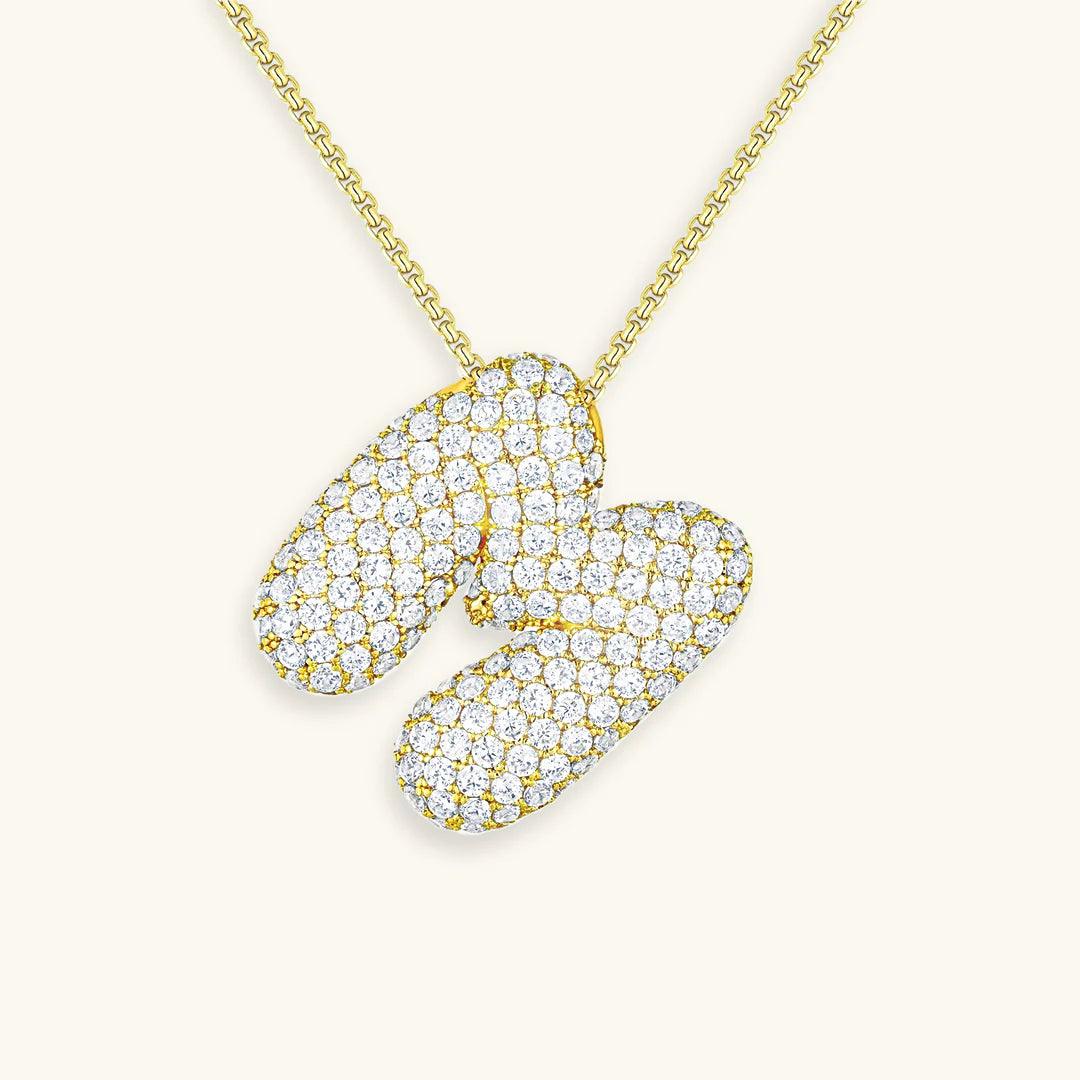 Bubble Letter Initial Necklace - Emberly