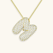 Bubble Letter Initial Necklace - Emberly
