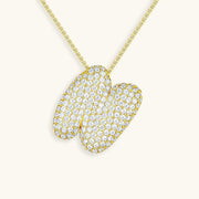 Bubble Letter Initial Necklace - Emberly