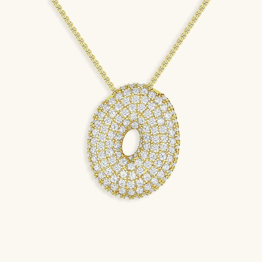 Bubble Letter Initial Necklace - Emberly