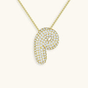 Bubble Letter Initial Necklace - Emberly