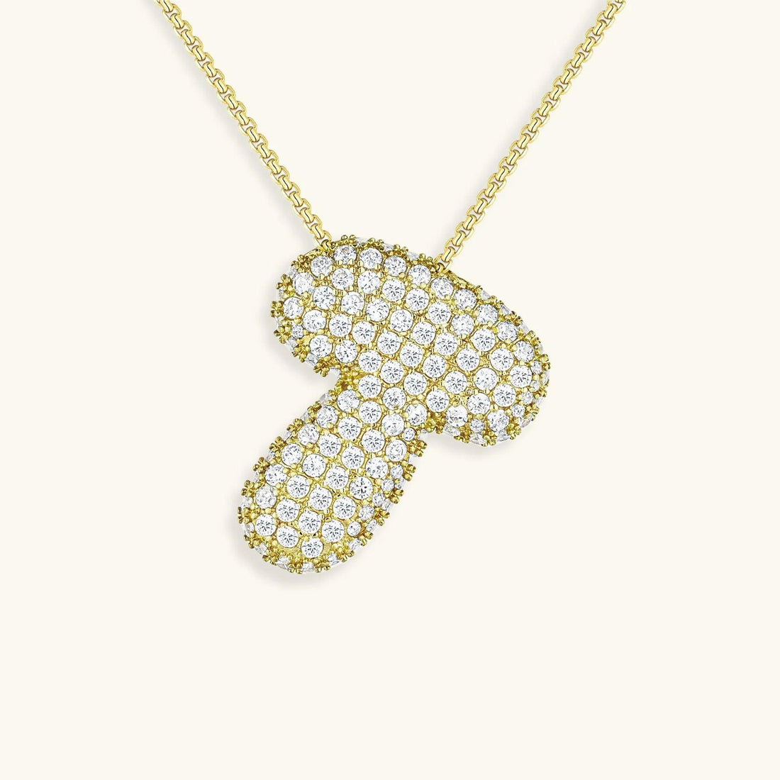 Bubble Letter Initial Necklace - Emberly