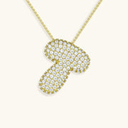 Bubble Letter Initial Necklace - Emberly