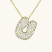 Bubble Letter Initial Necklace - Emberly