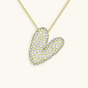 Bubble Letter Initial Necklace - Emberly