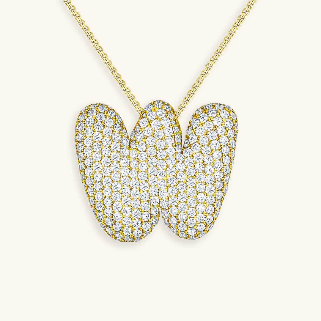 Bubble Letter Initial Necklace - Emberly