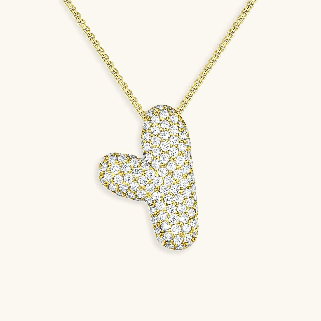 Bubble Letter Initial Necklace - Emberly