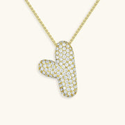 Bubble Letter Initial Necklace - Emberly