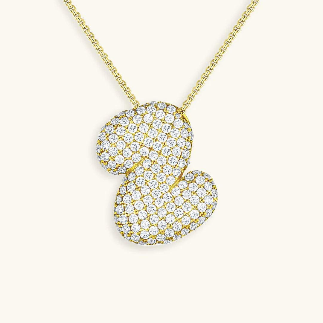Bubble Letter Initial Necklace - Emberly