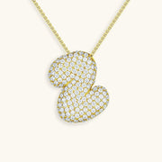 Bubble Letter Initial Necklace - Emberly