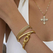  Bracelet "Knot Cuff Bangle" - Emberly