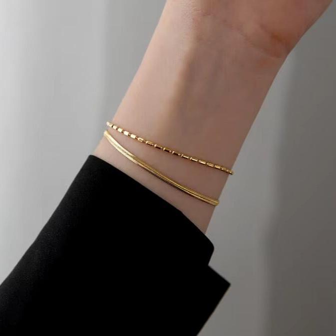 Bracelet "Herringbone and Chain" - Emberly