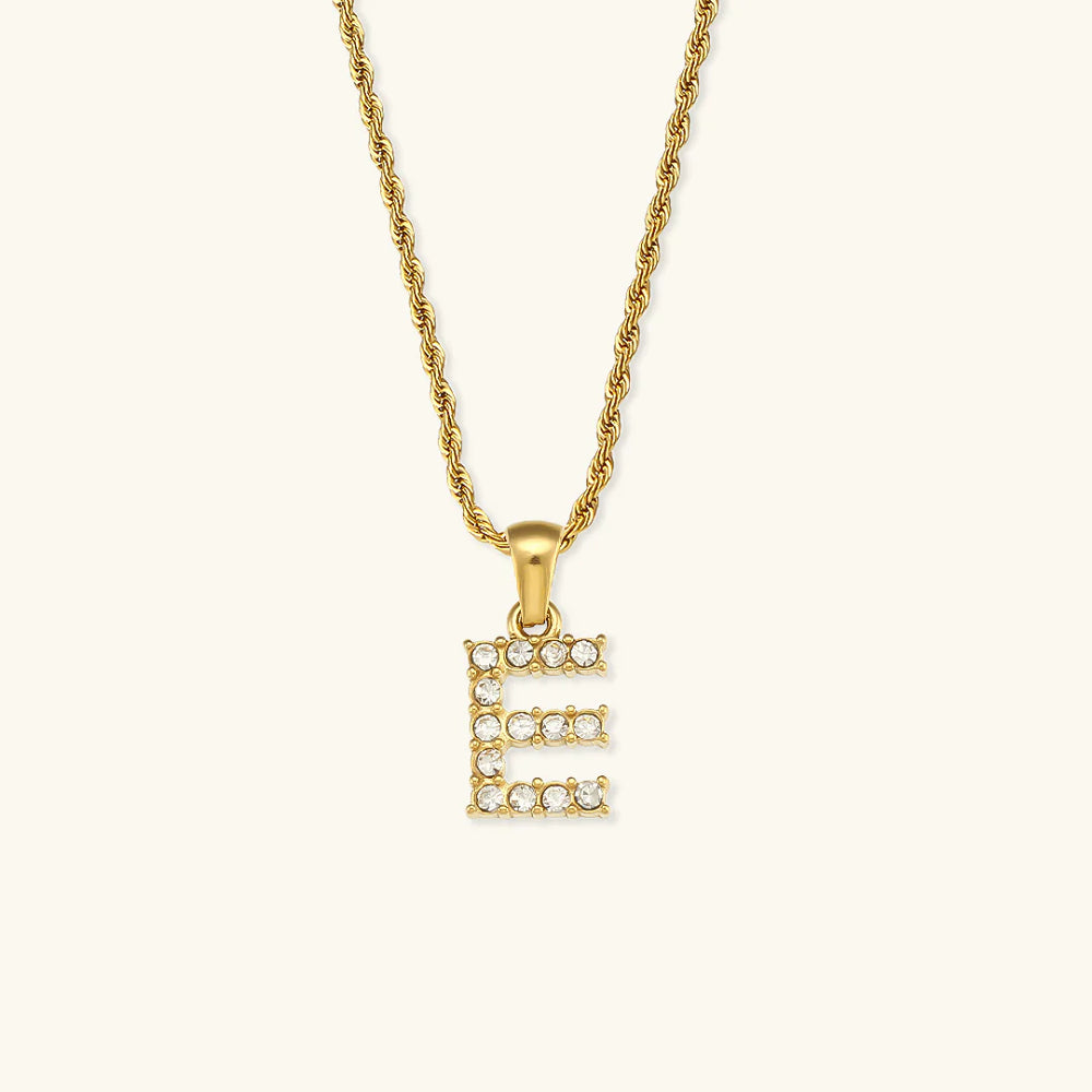 Necklace "Shining Letter"