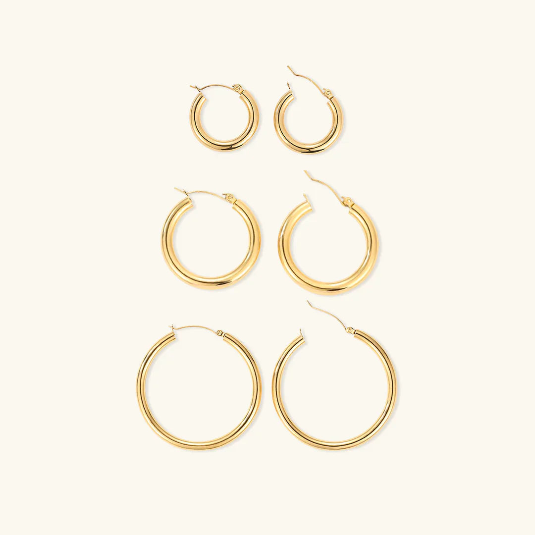Earrings "Broad Round" - Emberly