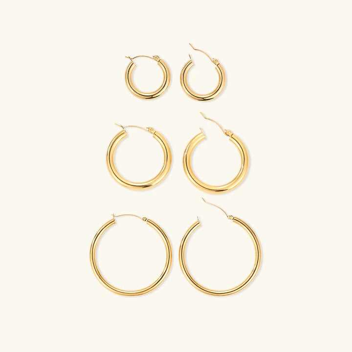 Earrings "Broad Round" - Emberly