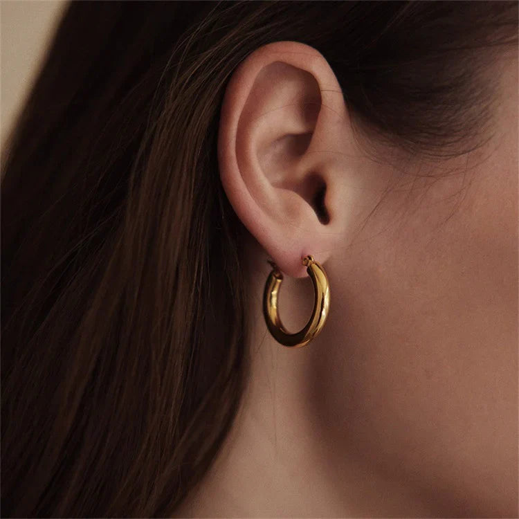 Earrings "Broad Round" - Emberly