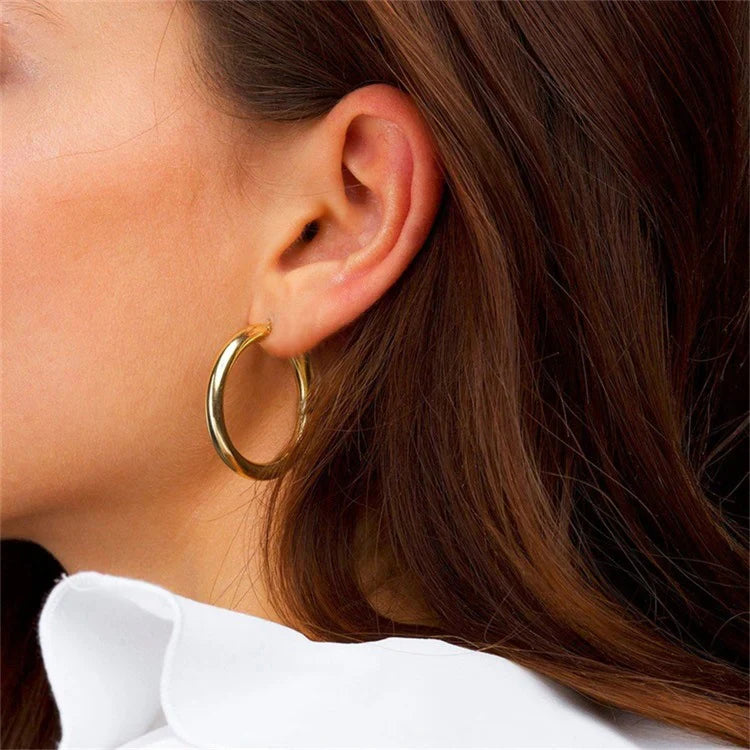 Earrings "Broad Round" - Emberly