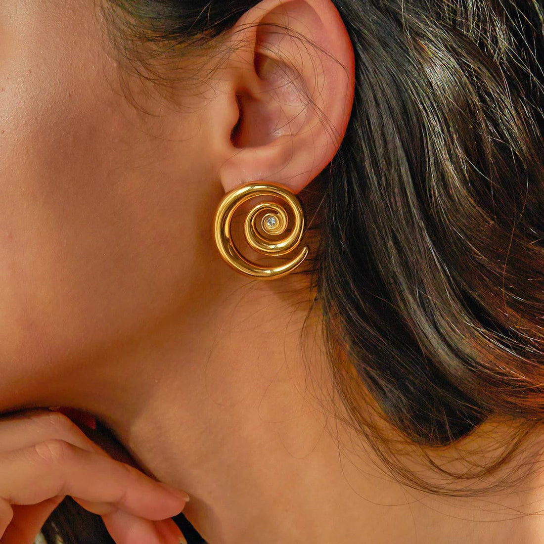 Earrings "Checkered Elegance" - Emberly