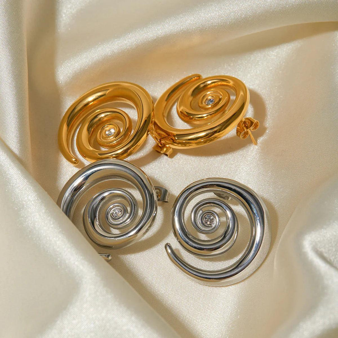 Earrings "Checkered Elegance" - Emberly