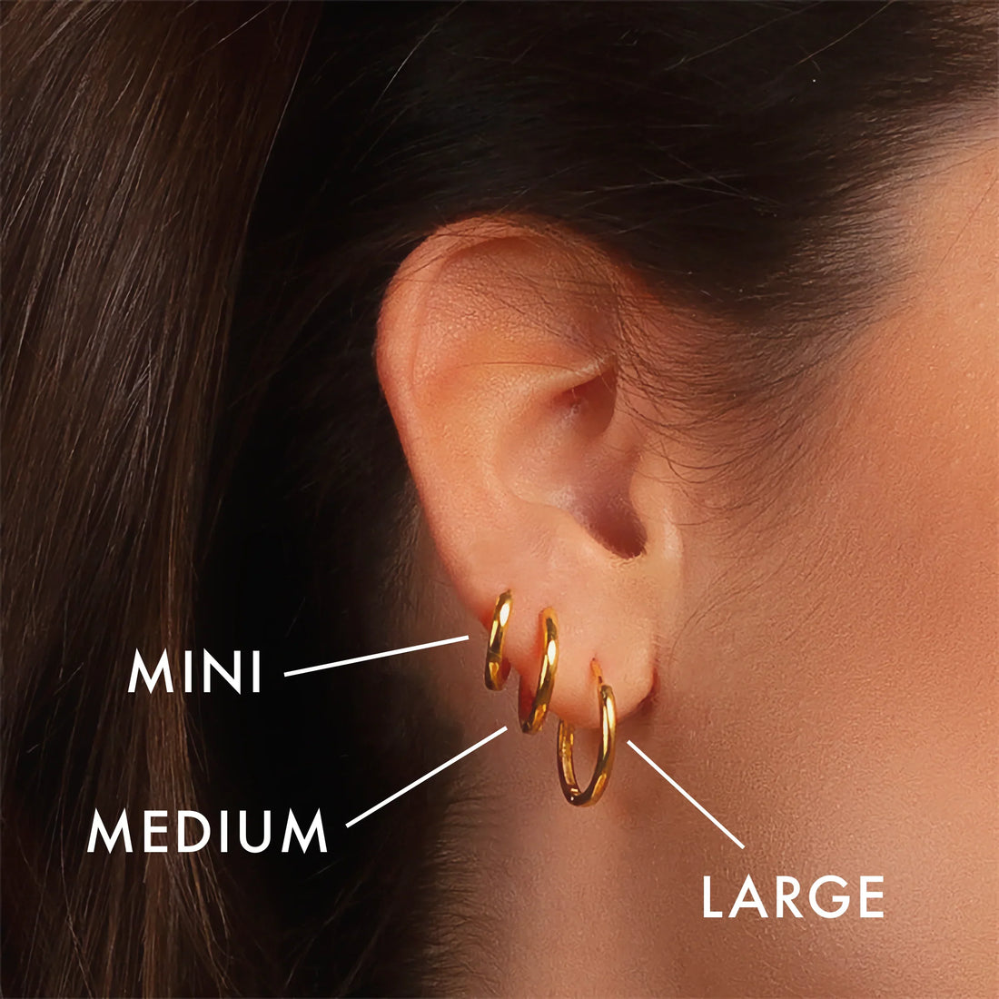 Earrings "Huggie" - Emberly