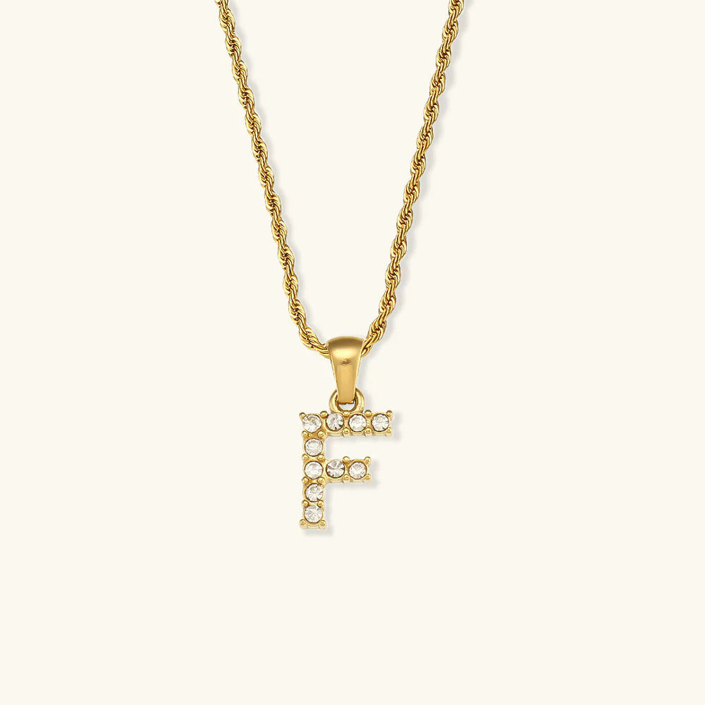 Necklace "Shining Letter"