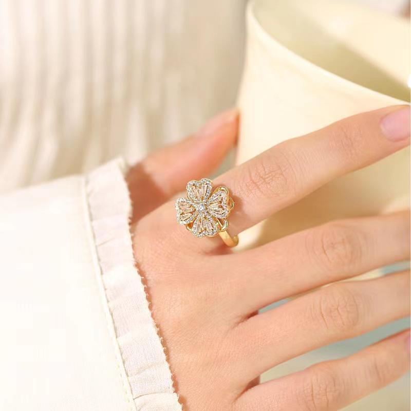 Ring "Floral Bloom Crystal" - Emberly