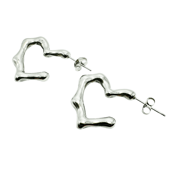 Earrings "Heart Hoops" - Emberly