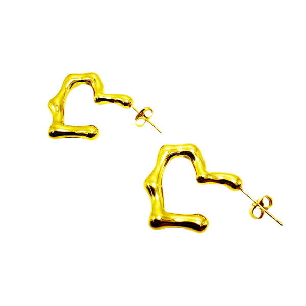 Earrings "Heart Hoops" - Emberly